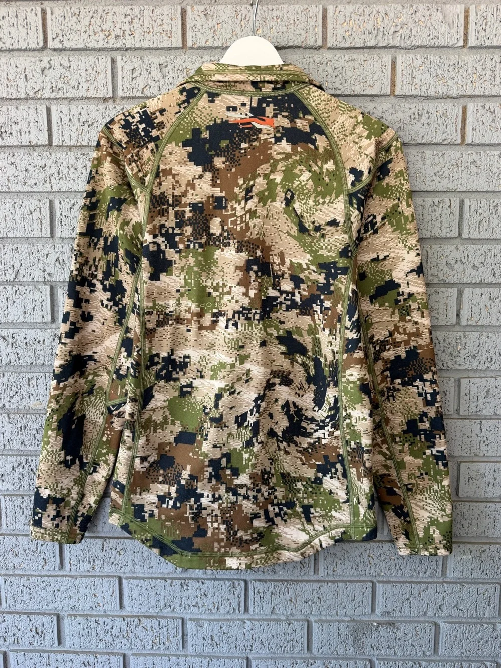 Sitka Core Mid Weight Zip-T Pullover Subalpine Camouflage Size Small